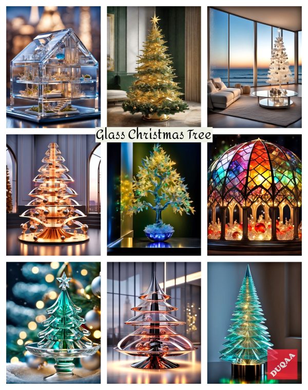Experience The Magic Of The Season With Duqaa Handicrafts! Our Handmade Glass Christmas Tree Decorations Are A Perfect Blend Of Artistry And Tradition. Illuminate Your Festivities With Our Decorative Gold Fitted Glass Christmas Trees Featuring Led Lights. Make Your Home A Festive Haven! 🎄💫 #Duqaa #Exporter #Christmasdecoration