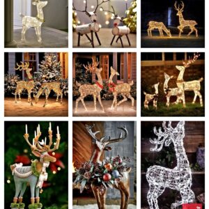 Celebrate The Magic Of Christmas With Our Stunning Christmas Reindeer Figurine From Duqaa! As A Leading Manufacturer And Exporter Of Festive Decorations, We Bring The Spirit Of The Season Right To Your Home. 🎄✨ #Duqaa #Christmasdecor #Handicrafts